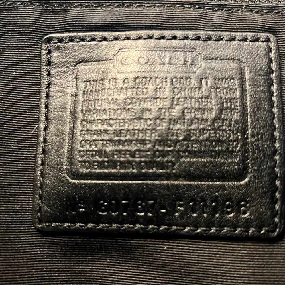 Coach Hampton Black Leather Bag - Picture 5 of 8